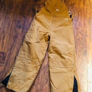 Carhartt insulated boys/girls bib overalls